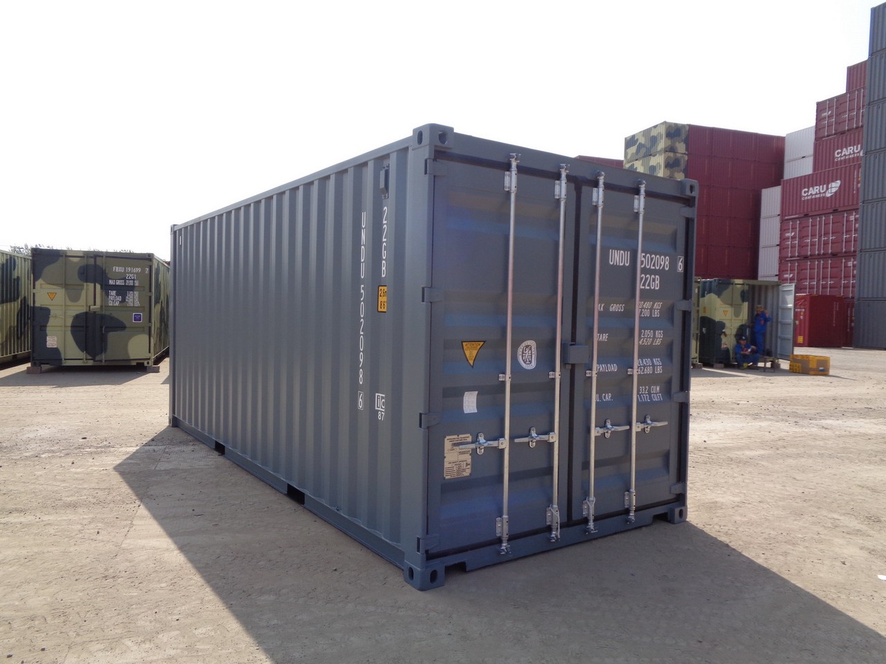 Lagercontainer, Seecontainer RAL7031 