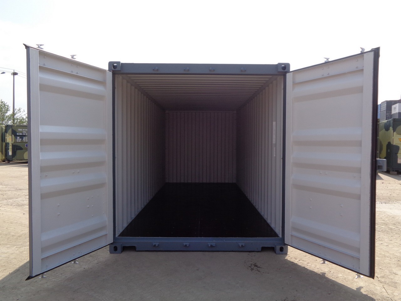 Lagercontainer, Seecontainer RAL7031 